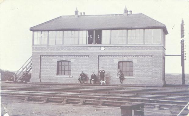 The Northern Echo: A rare postcard of Alnmouth North signal box, which opened in 1847 and still controls the East Coast Main Line to this day, although many of the windows on its right hand side have been bricked up, rather ruining its square symmetry. It is at the north